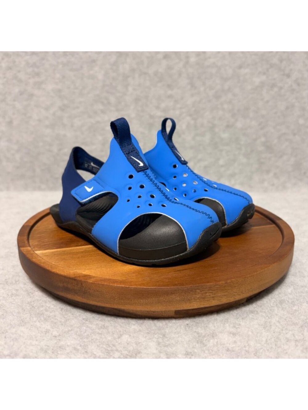 Nike Sandals Size 7 7C Baby Boy Toddler Sunray Protect 2 Blue - Picture 2 of 9